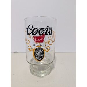 Coors Banquet Beer 32 oz Vintage Footed Pedestal Pub Glass 6.75" Large Stein